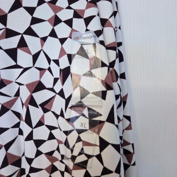 Liz Claiborne L/S tunic top Size XL NWT - Picture 3 of 5